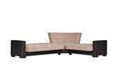 Reversible sleeper / storage sectional sofa in sand / brown by Casamode additional picture 3