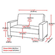 Casual style gray chenille sofa / sofa bed w/ storage by Casamode additional picture 12