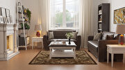Casual style brown leatherette sofa / sofa bed w/ storage additional photo 3 of 6