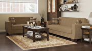 Casual style brown chenille sofa / sofa bed w/ storage by Casamode additional picture 11