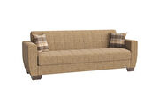 Casual style brown chenille sofa / sofa bed w/ storage by Casamode additional picture 5