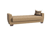 Casual style brown chenille sofa / sofa bed w/ storage by Casamode additional picture 7