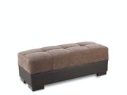Chenille fabric / pu leather reversible sectional sofa additional photo 5 of 7