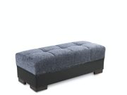 Gray chenille fabric reversible sectional sofa by Casamode additional picture 5