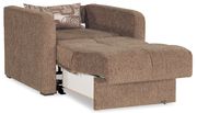 Sleeper convertible sofabed w/ storage in brown additional photo 4 of 6