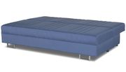 Queen size sofa bed w/ bedding storage in blue by Casamode additional picture 3