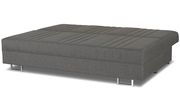 Queen size sofa bed w/ bedding storage in gray by Casamode additional picture 3