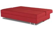 Queen size sofa bed w/ bedding storage in red by Casamode additional picture 2