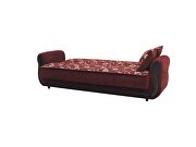 Classic style casual sofa in burgundy chenille fabric by Casamode additional picture 4