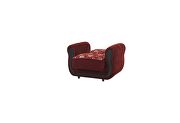 Classic style casual sofa in burgundy chenille fabric by Casamode additional picture 10