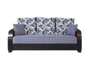Microfiber gray sofa w/ storage and bed by Casamode additional picture 4