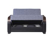 Microfiber gray sofa w/ storage and bed by Casamode additional picture 5
