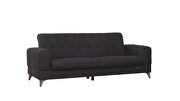 Stylish casual style black chenille fabric sofa by Casamode additional picture 5