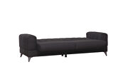 Stylish casual style black chenille fabric sofa by Casamode additional picture 7