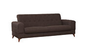 Stylish casual style brown chenille fabric sofa by Casamode additional picture 5