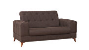 Stylish casual style brown chenille fabric sofa by Casamode additional picture 8