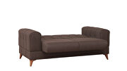 Stylish casual style brown chenille fabric sofa by Casamode additional picture 9