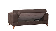 Stylish casual style brown chenille fabric sofa by Casamode additional picture 10