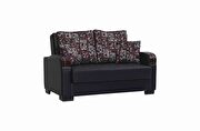 Black pu leather modern sofa / sofa bed w/ storage by Casamode additional picture 7