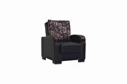 Black pu leather modern sofa / sofa bed w/ storage by Casamode additional picture 8