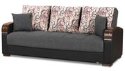 Gray polyester fabric modern sofa / sofa bed w/ storage by Casamode additional picture 8