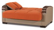 Orange chenille fabric modern sofa / sofa bed w/ storage by Casamode additional picture 5