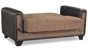 Chenille brown fabric modern sofa / bed series by Casamode additional picture 6