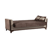 Brown velvet casual style sleeper sofa by Casamode additional picture 5