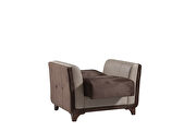 Brown velvet casual style sleeper chair by Casamode additional picture 3