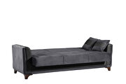 Gray velvet casual style sleeper sofa by Casamode additional picture 7