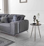Exclusive concept stylish gray microfiber modern sofa by Casamode additional picture 2