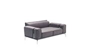 Exclusive concept stylish gray microfiber modern sofa by Casamode additional picture 4