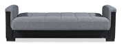Two-toned fabric / leather sofa sleeper additional photo 4 of 6