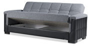 Two-toned fabric / leather sofa sleeper by Casamode additional picture 6