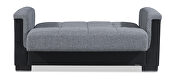 Two-toned fabric / leather loveseat sleeper by Casamode additional picture 3