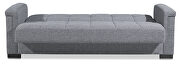 Gray all fabric sofa sleeper additional photo 4 of 6