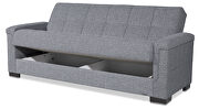 Gray all fabric sofa sleeper by Casamode additional picture 6
