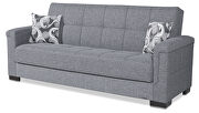 Gray all fabric sofa sleeper by Casamode additional picture 7