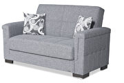 Gray all fabric loveseat sleeper by Casamode additional picture 6