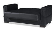 Black pu leatherette loveseat sleeper by Casamode additional picture 4