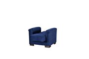 Blue microfiber sofa sleeper w/ square tufted pattern by Casamode additional picture 10