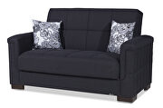 Two-toned blue fabric loveseat sleeper by Casamode additional picture 6