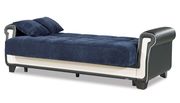 Modern blue sofa w/ bed option and storage by Casamode additional picture 3