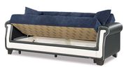 Modern blue sofa w/ bed option and storage by Casamode additional picture 4