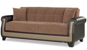 Brown fabric / leather sofa w/ bed option and storage by Casamode additional picture 7