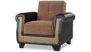 Brown fabric / leather sofa w/ bed option and storage by Casamode additional picture 10