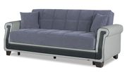 Modern gray sofa w/ bed option and storage by Casamode additional picture 2