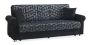 Black chenille fabric casual living room sofa by Casamode additional picture 7