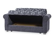 Gray chenille fabric casual living room loveseat by Casamode additional picture 3