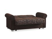 Brown chenille fabric casual living room loveseat by Casamode additional picture 2